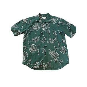 Vintage Y2K Banana Republic Hawaiian Camp Shirt – Men's Size L – 100% Cotton